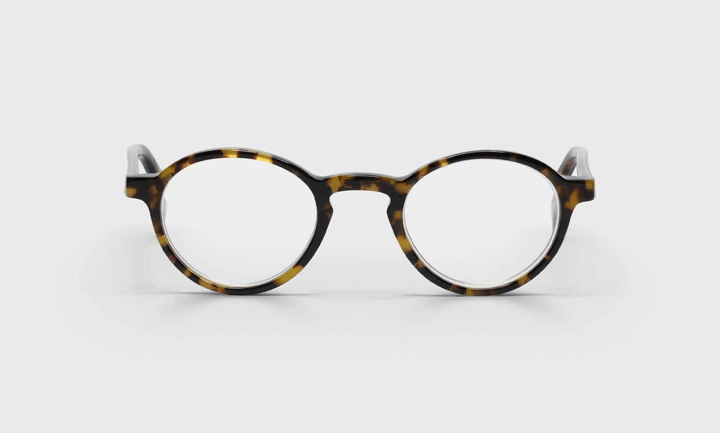 T1_eyebobs premium designer board stiff readers, blue light and prescription glasses in tortoise front with black & tortoise temples, front