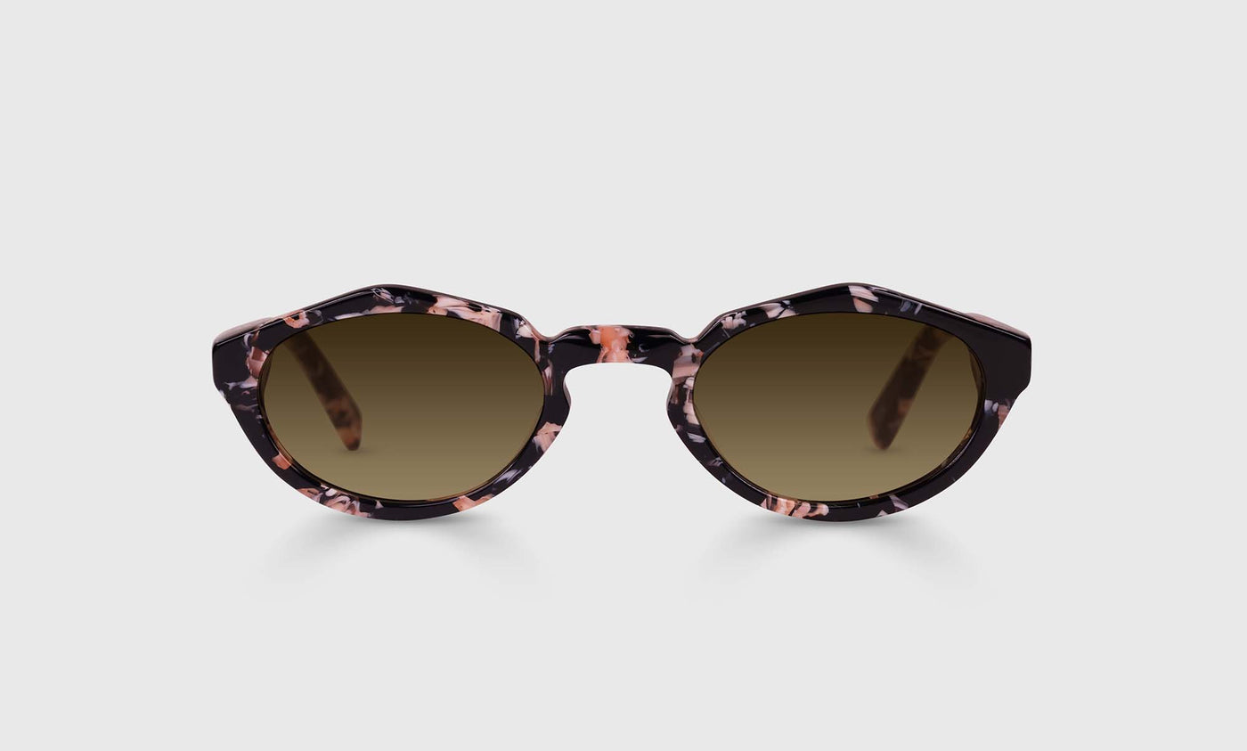 00-pb | eyebobs Twin Peaks, Round, Narrow, Reader Sunglasses, Brown Polarized Sunglasses