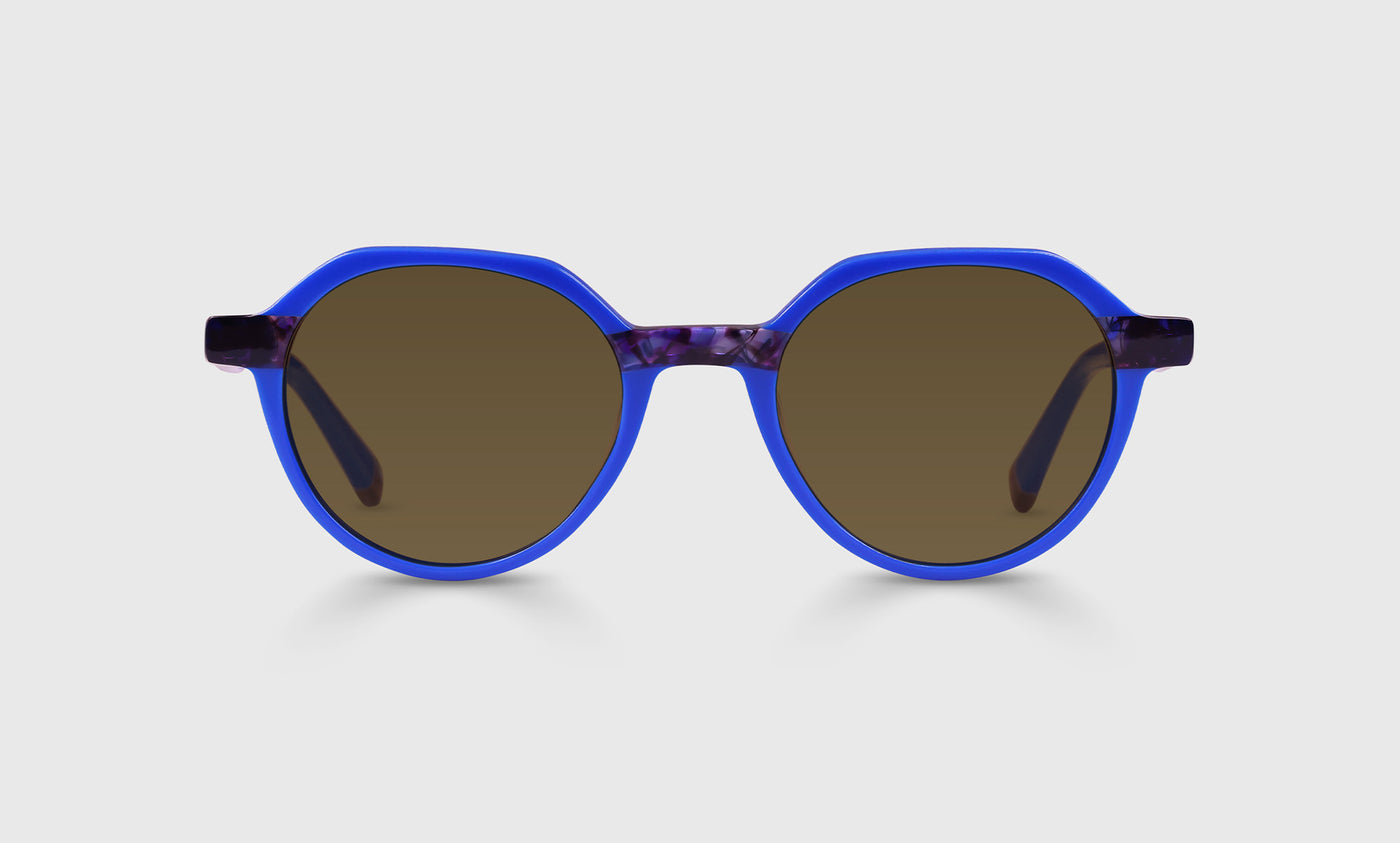 10-pb | Cheap Therapy brown polarized sunglass frames on neutral background