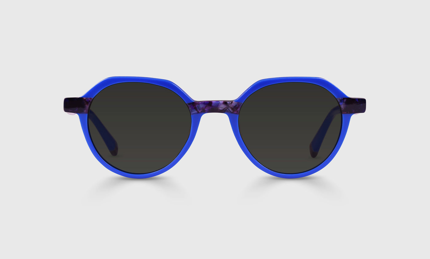 10-pg | Cheap Therapy grey polarized sunglass frames on neutral background