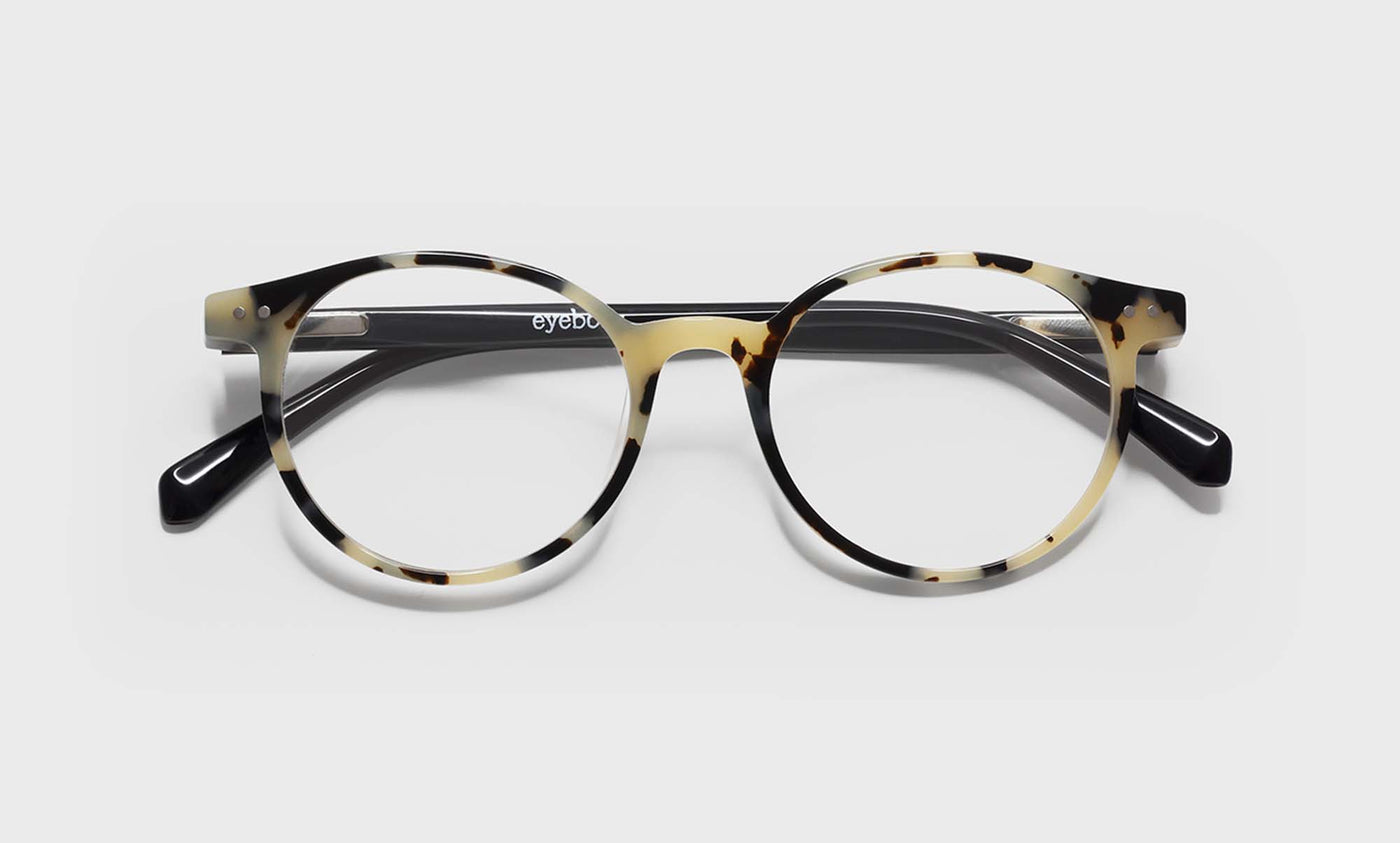 21_eyebobs premium designer case closed readers, blue light and prescription glasses in black & white