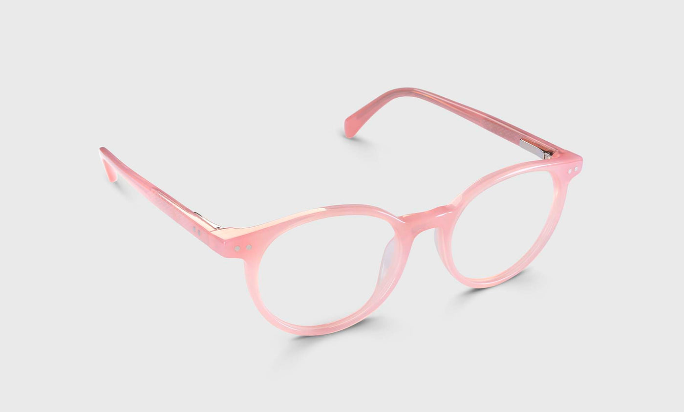 42 | eyebobs Case Closed, Average, Round, Readers, Blue Light, Prescription Glasses, Angle