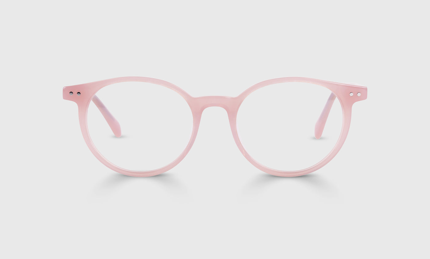42 | eyebobs Case Closed, Average, Round, Readers, Blue Light, Prescription Glasses, Front