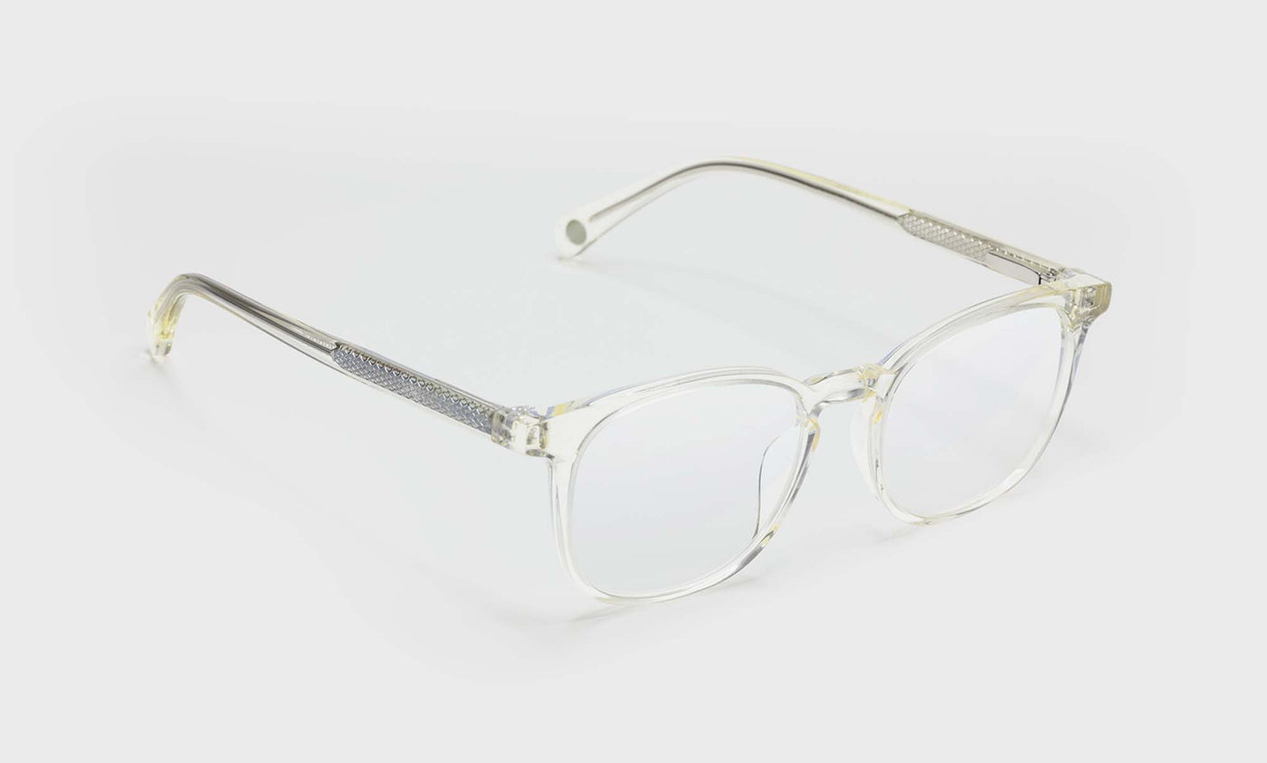 77_eyebobs premium designer board room readers, blue light and prescription glasses in clear