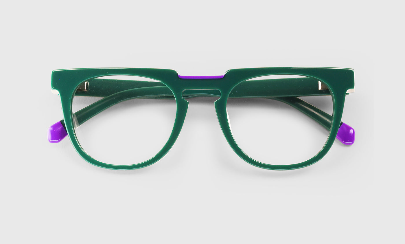 17 | Eyeconoclast laydown eyeglass frames on neutral background