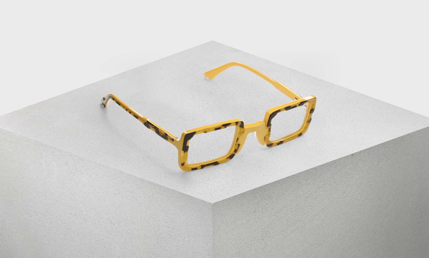 77 | eyebobs Hi Art, Wide, Rectangle, reader, blue light, prescription glasses, pedestal image