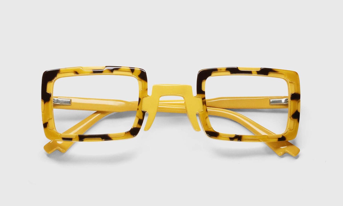 77 | eyebobs Hi Art, Wide, Rectangle, reader, blue light, prescription glasses, lay down image