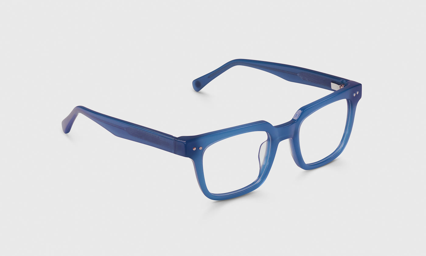 09 | In Cahoots angled eyeglass frames on neutral background
