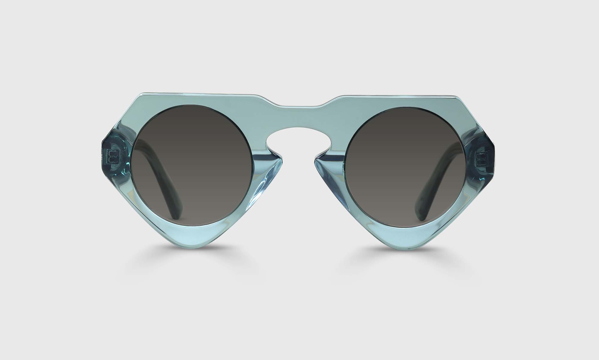 74-pg | eyebobs Elgnairt, Narrow, Geometric, bifocal reader sunglasses, polarized grey sunglasses