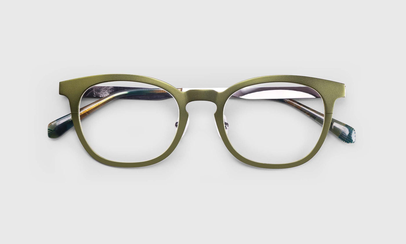 17 | eyebobs Alloy Ally, Average, Round, Readers, Blue Light, Prescription Glasses, Laydown Image