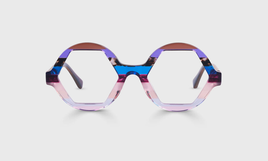 15 | eyebobs Ogle Goggles, Narrow, Round, Readers, Blue Light, Prescription Glasses, Front