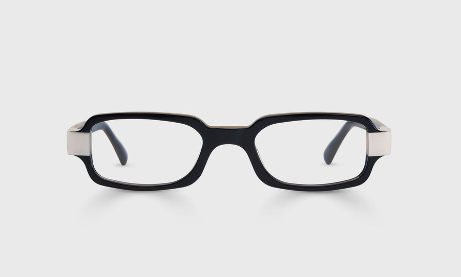 00 | eyebobs Straight-Edge, Average, Rectangle, Readers, Blue Light, Prescription Glasses, Front