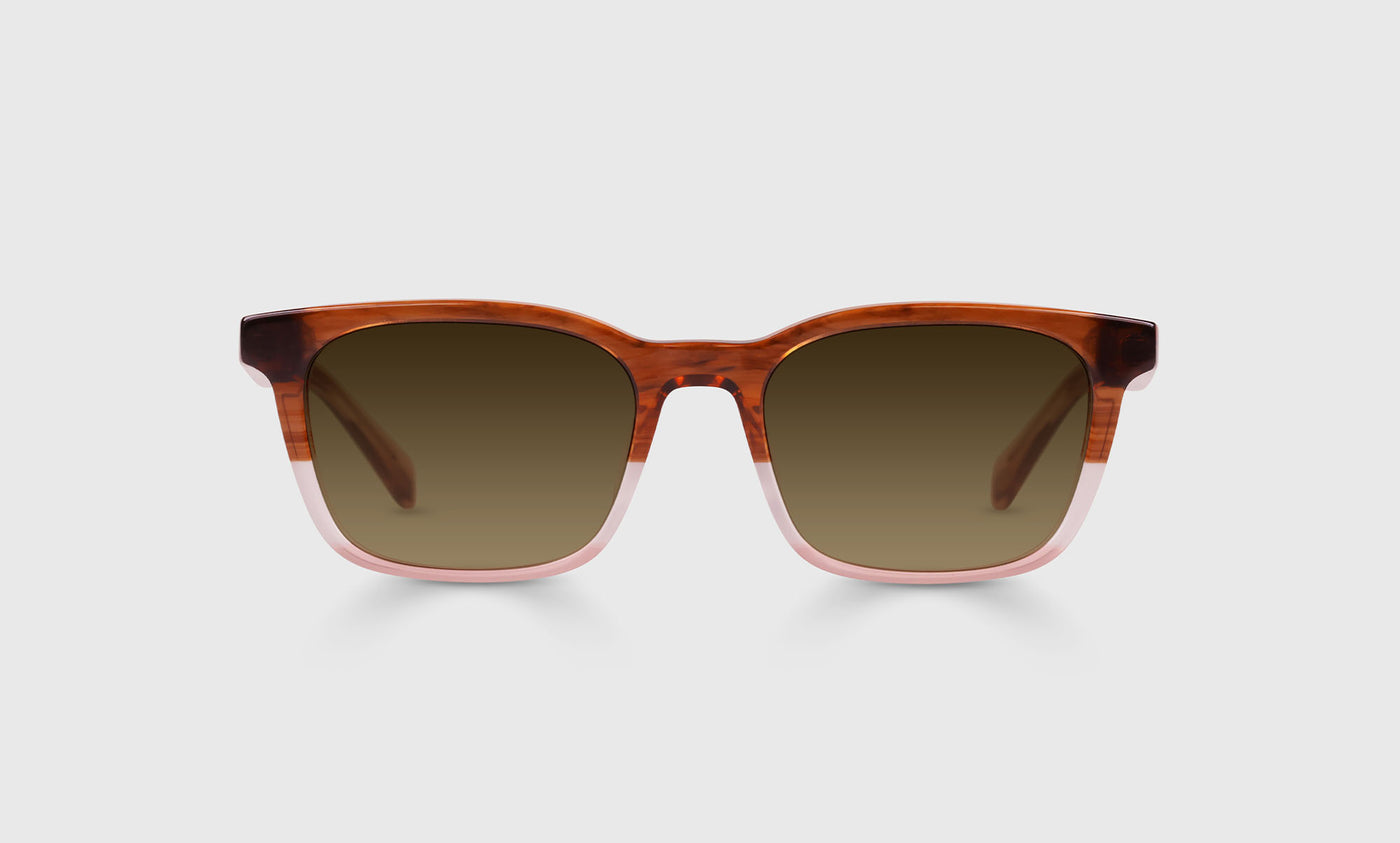 88 | eyebobs Brain Break, Square, Narrow, Polarized Sunglasses, Polarized Brown