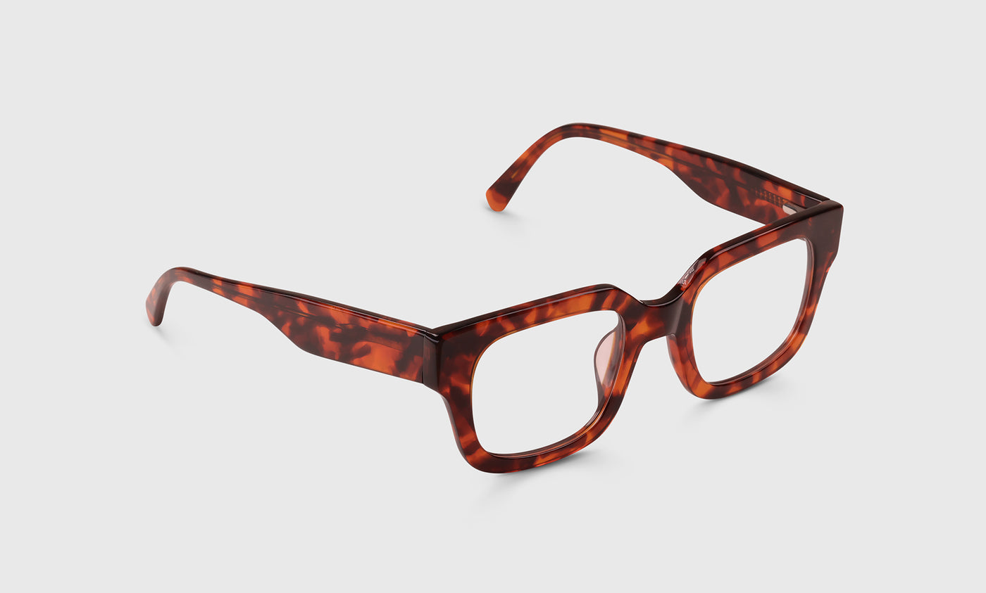 19 | Square Off angle eyeglass frames on neutral background
