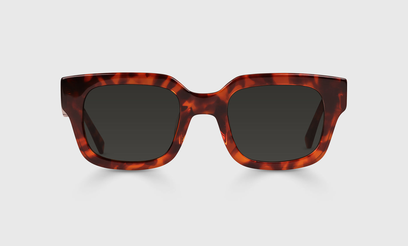 19-pg | Square Off grey polarized sunglass frames on neutral background