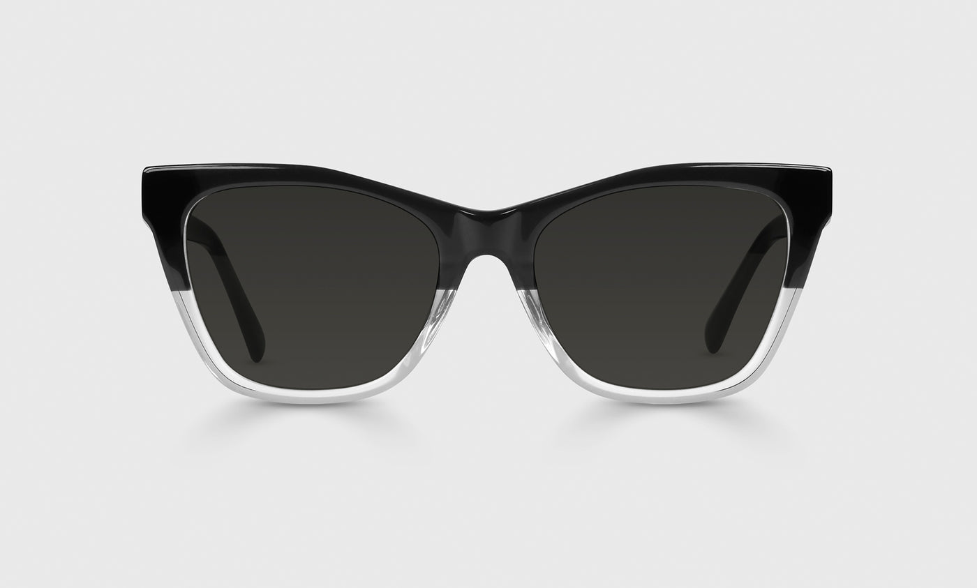 00-pg | Kitten Around polarized grey front eyeglass frame on neutral background