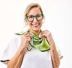 Model Wearing Eyeconoclast in Green
