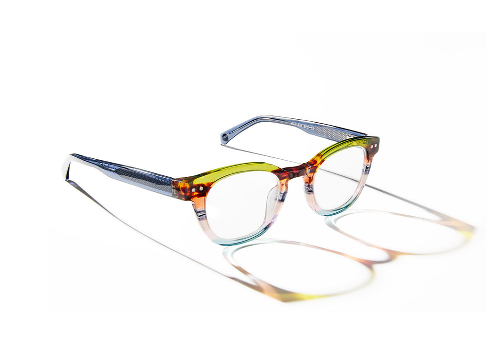 Waylaid Frame in Earth Tone Tortoise Stripe