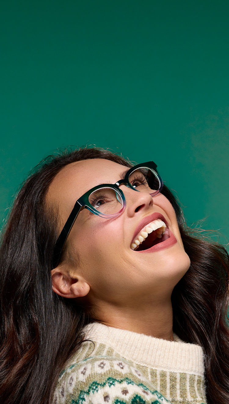 Model Wearing Hero Complex in Green Fade