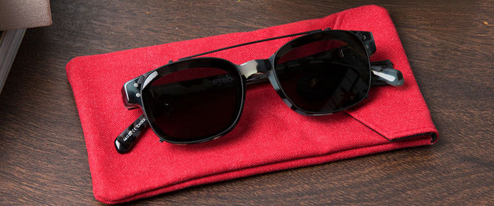 Designer Glasses With Clip-On Sunglasses