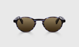 07-pb | Board Stiff front polarized brown eyeglass frames on neutral background