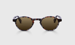 86-pb | Board Stiff front polarized brown eyeglass frames on neutral background