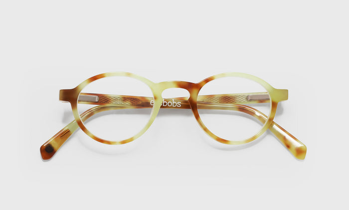  eyebobs Board Stiff, Round, Narrow, Readers, Blue Light, Prescription Glasses, Laydown Image