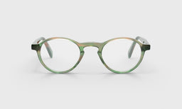 17_eyebobs premium designer board stiff readers, blue light and prescription glasses in olive green demi, front