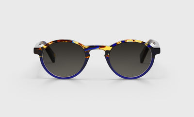 50 - Tortoise & Navy Front and Temples / Narrow / Full Lens Reader Sunglasses / 1.00 / .