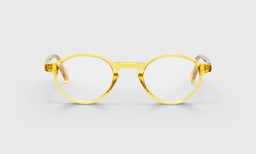 77_eyebobs premium designer board stiff readers, blue light and prescription glasses in orange crystal, front