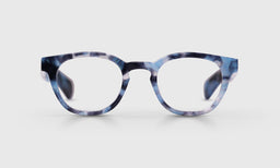 Total Wit Color 60 - Iridescent Aqua Blue Front and Temples reading glasses with italian-designed acetate frames and scratch resistant lenses