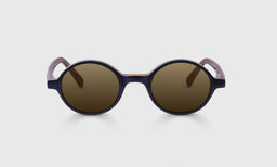 17-pb | p.body front polarized brown eyeglass frames on neutral background