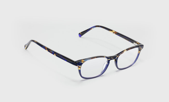 50_eyebobs premium designer on board readers, blue light and prescription glasses in navy tortoise