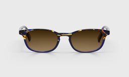 50-pb | eyebobs premium designer on board readers, blue light and prescription glasses in navy tortoise, polarized brown
