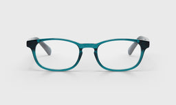 59_eyebobs premium designer on board readers, blue light and prescription glasses in teal transparent