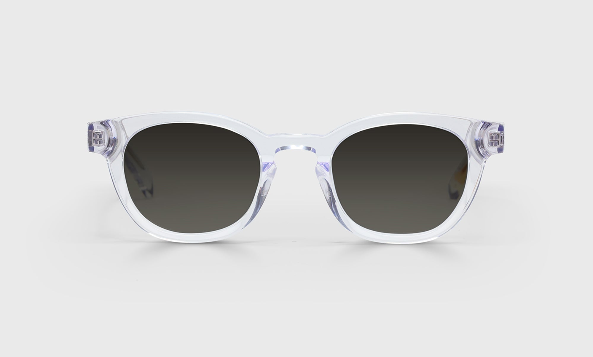 51-pg | eyebobs premium designer waylaid readers, blue light and prescription glasses in crystal , polarized grey