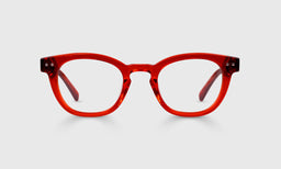 Waylaid Average Color 76 - Marmalade Crystal Front and Temples reading glasses made with italian-designed acetate and scratch resistant lenses