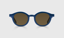 10-pb | TV Party brown polarized sunglass frames on neutral background.