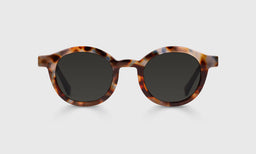 19-pg | TV Party grey polarized sunglass frames on neutral background.