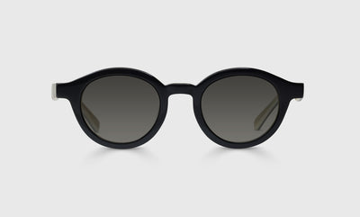 00 - Black Outside and White Horned Inside / Average / Full Lens Reader Sunglasses / 1.00 / .