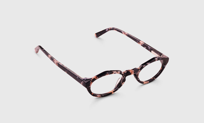 eyebobs Twin Peaks, Round, Narrow, Readers, Blue Light, Prescription Glasses, Angle