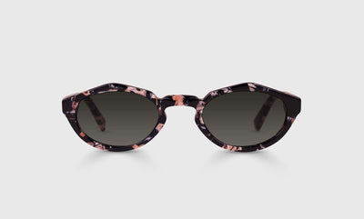 00 - Black and White Floral Front and Temples / Narrow / Full Lens Reader Sunglasses / 1.00 / .