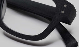 00_eyebobs premium designer biff readers, blue light and prescription glasses in black with wood grain finish