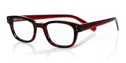 02_eyebobs biff butch premium small narrow square red readers, blue light and prescription glasses