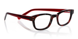 02_eyebobs biff butch premium small narrow square red readers, blue light and prescription glasses