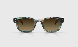 08-pb | eyebobs Biff, Square, Narrow, Reader Sunglasses, Polarized Brown