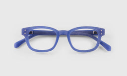 09 | eyebobs Biff, Square, Narrow, Readers, Blue Light, Prescription Glasses, Laydown