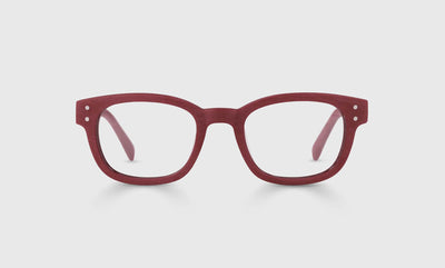 14 - Crimson Woodgrain Front and Temples