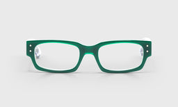 Peckerhead Color 17 - Kelly Green Front with Zebra Temples