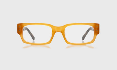 77 - Milky Amber Front and Brown Pattern Temples / Average / Readers / 0.00